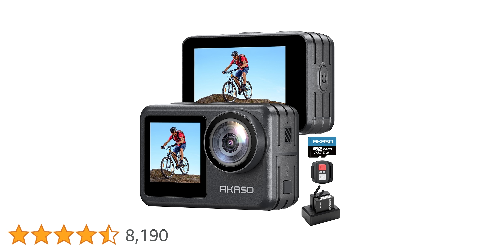 新品 AKASO BRAVE 7 LE アクションカメラ プレゼント ギフト Amazon | AKASO Brave 7 LE アクションカメラ 4K 20MP 64GB